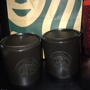 Black Starbucks mug